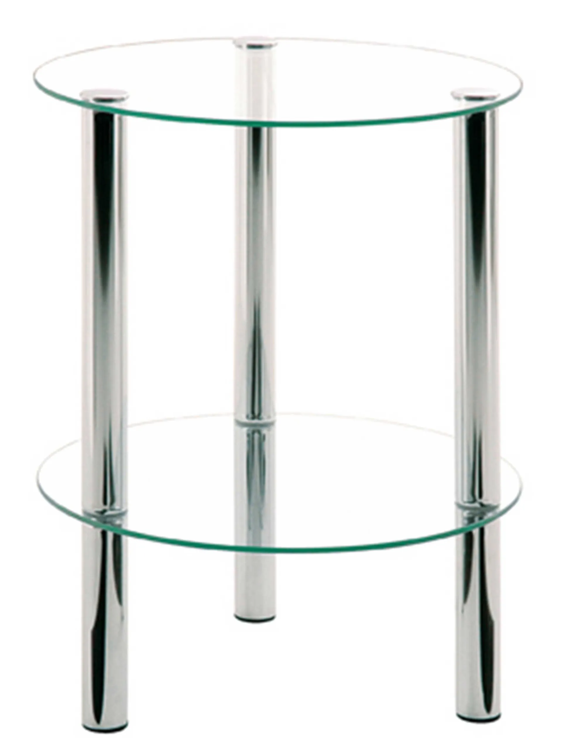 Haku Beistelltisch Heiko - Glas/Chrom