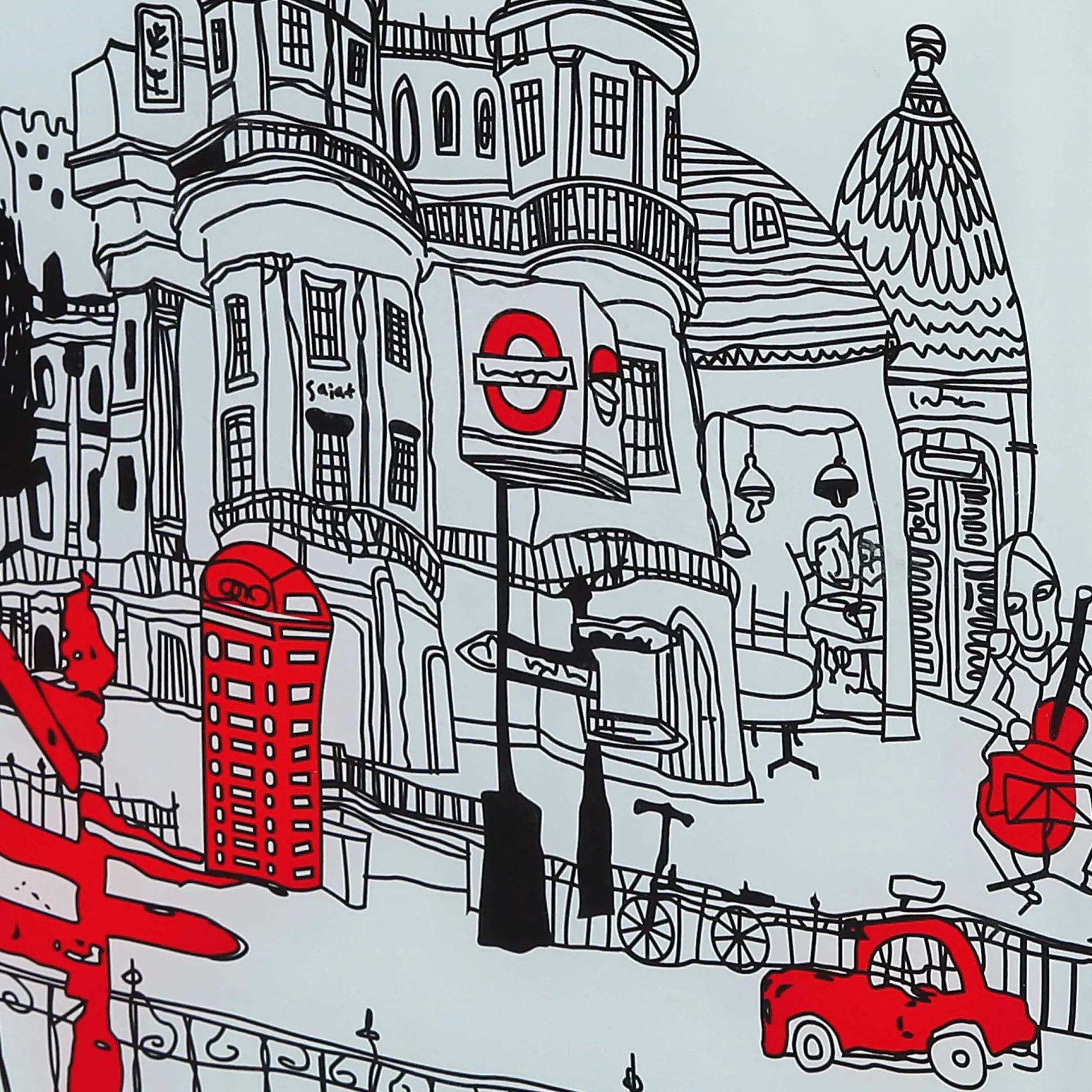 Interlink Beistelltisch Londoncube auf Rädern