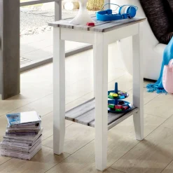 Haku Beistelltisch Marik 40x30cm - Hochglanz weiß/grau
