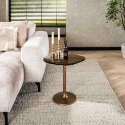 Emob Beistelltisch mit Glasplatte Eclipse S - Antique