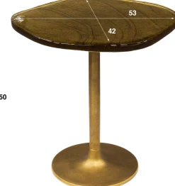 Emob Beistelltisch mit Glasplatte Eclipse S - Antique