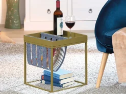 Interlink Beistelltisch Nubis 35x35 - oliv/grau