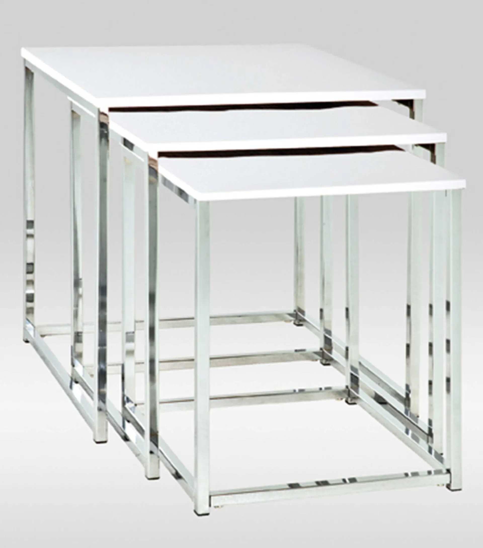 Haku Beistelltisch-Set | 36 x 39 x 42 cm | Weiß
