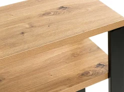 Haku Beistelltisch | 70 x 28 x 75 cm | Anthracite Oak Design