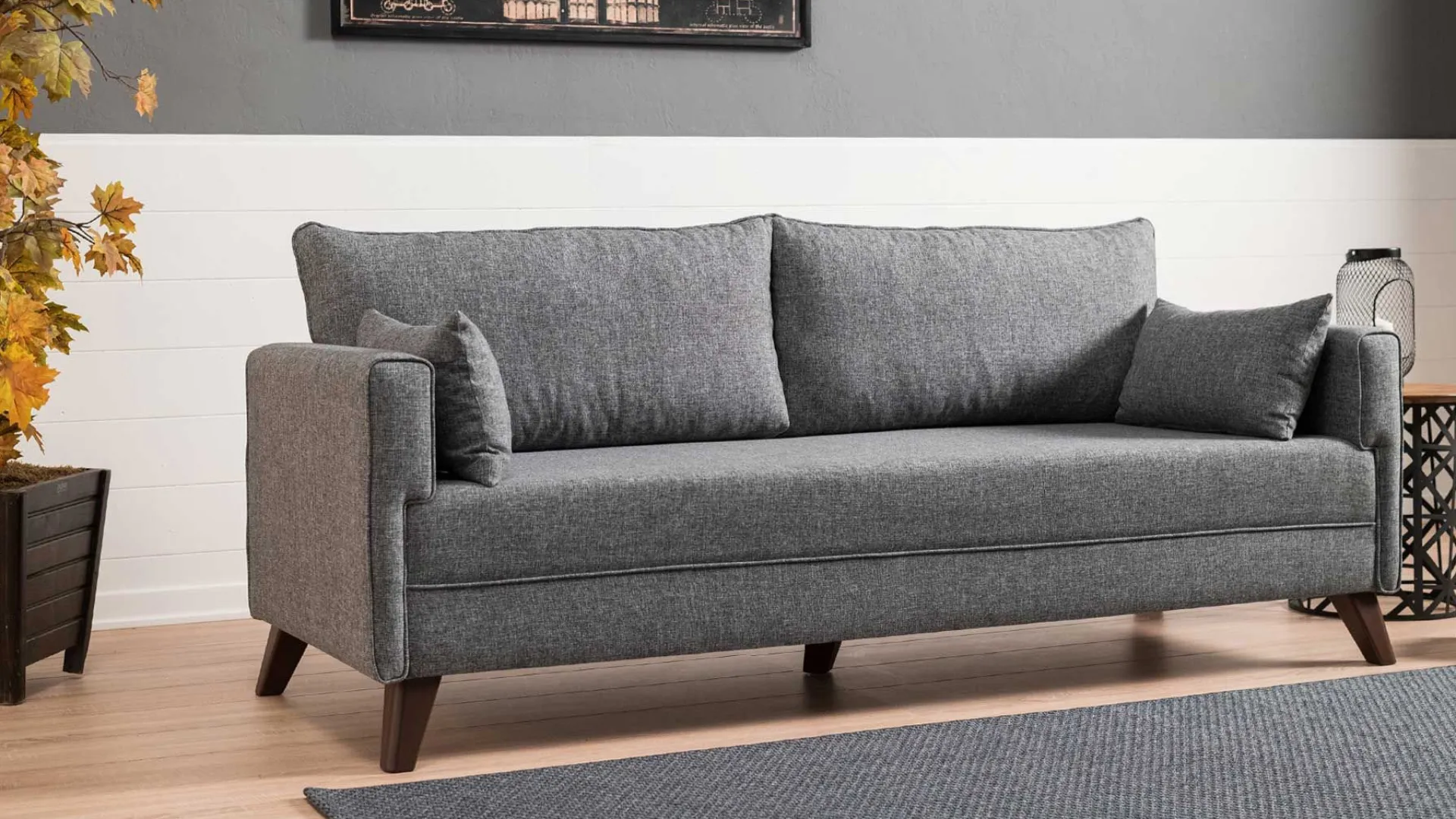 Emob Bella 3-Sitzer-Schlafsofa | HOLZ-/MDF-RAHMEN |
