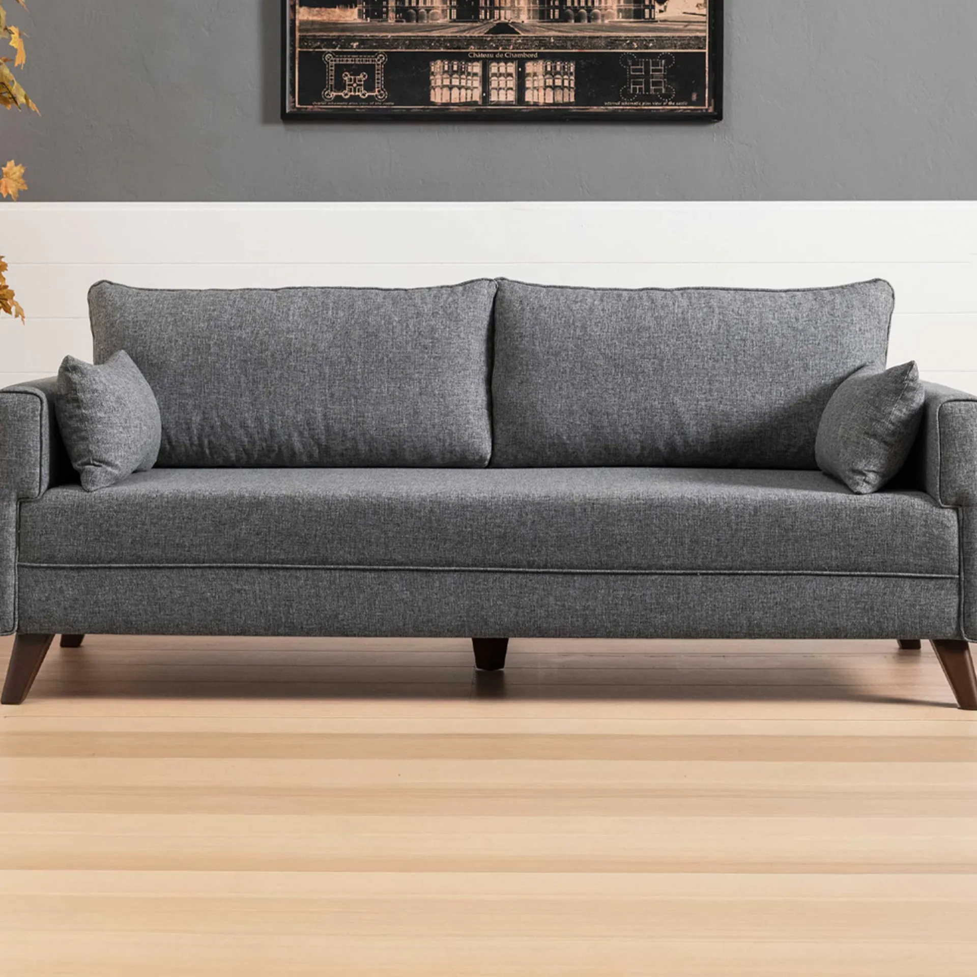Emob Bella 3-Sitzer-Schlafsofa | HOLZ-/MDF-RAHMEN |