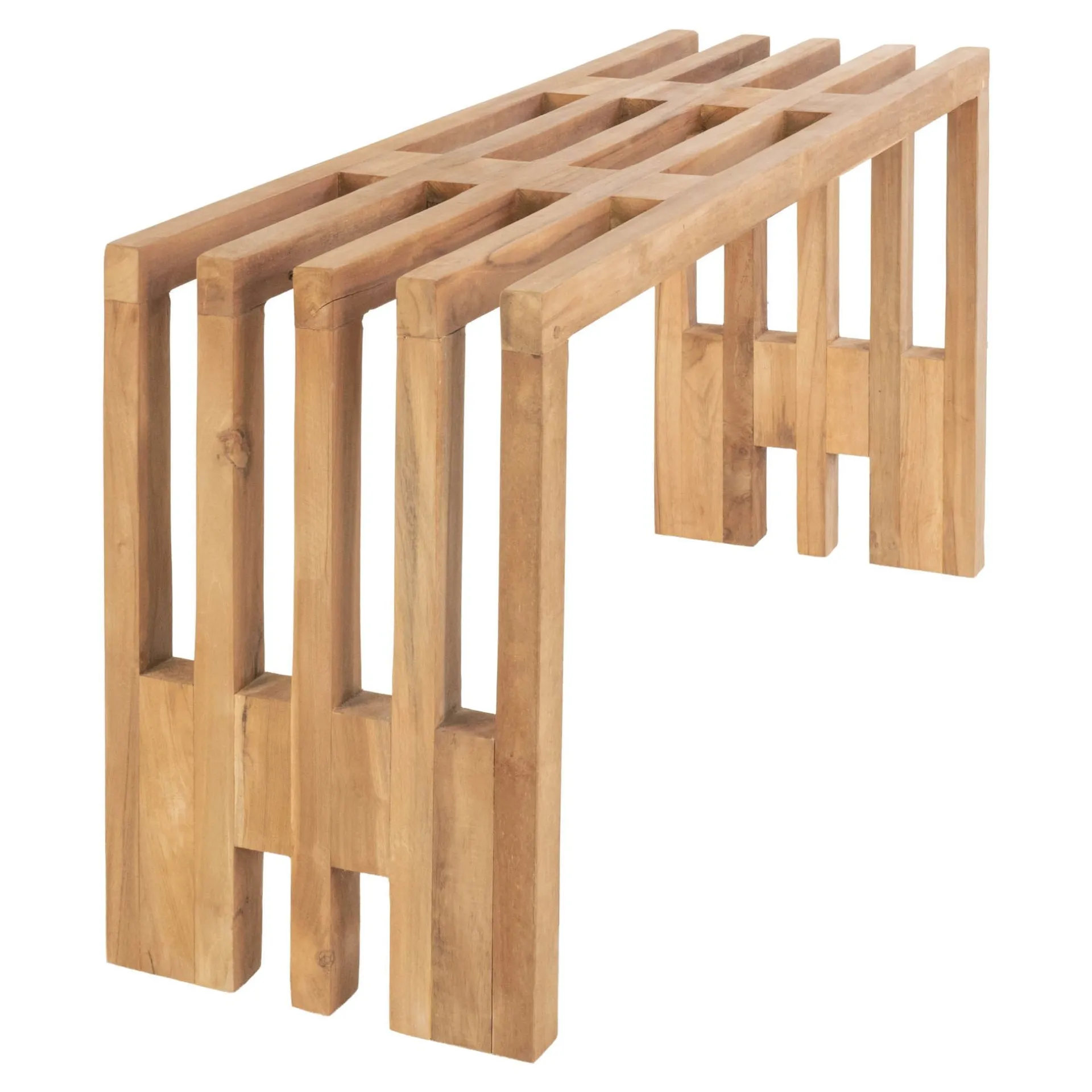 House Nordic Benidorm-Bank aus Teakholz 90x30x49 cm