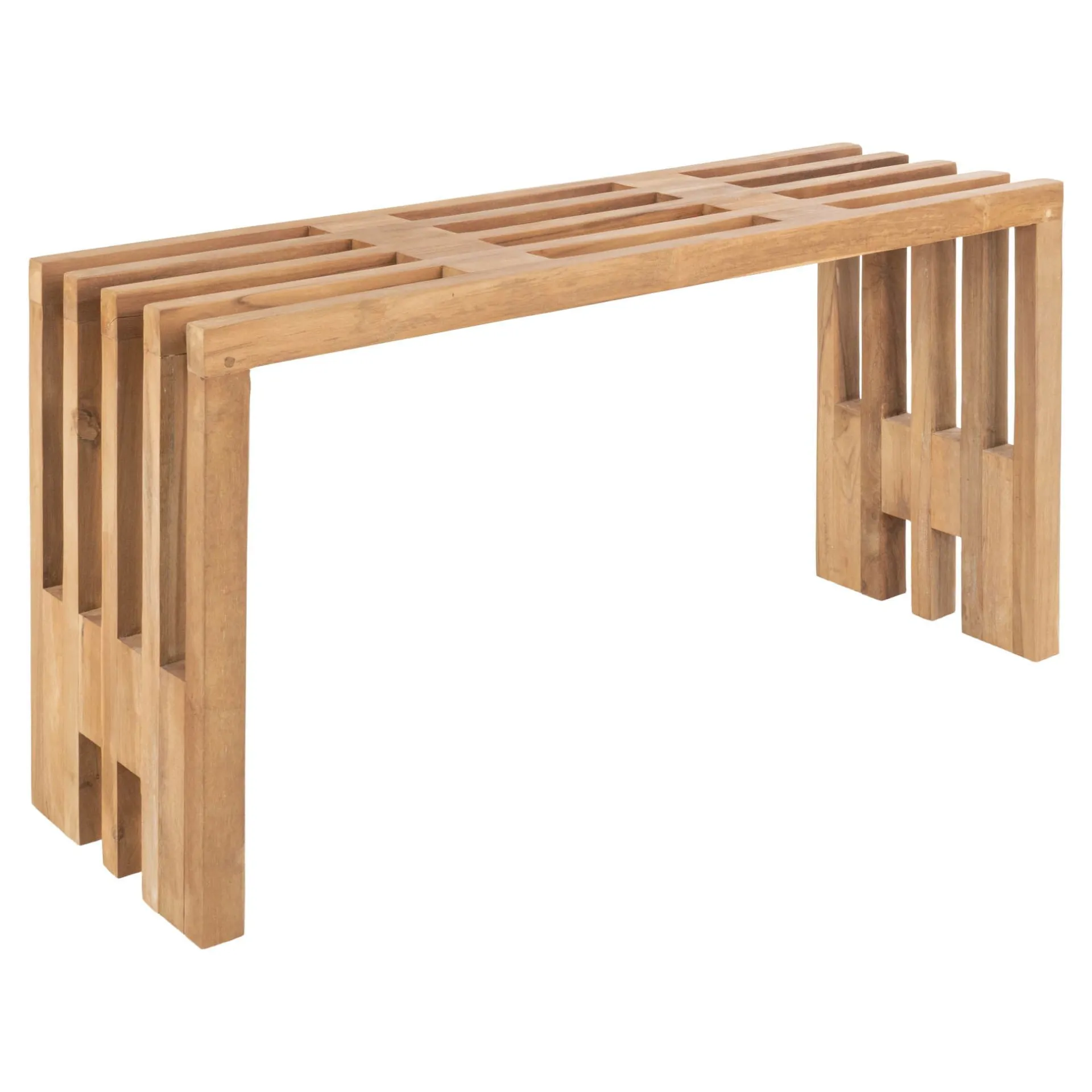 House Nordic Benidorm-Bank aus Teakholz 90x30x49 cm