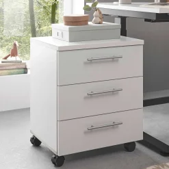 Ben Schubladenschrank - 3 Schubladen - mit Rollen - weiß