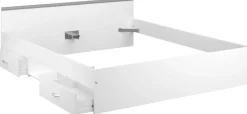 Bett Alma 140x200cm mit 2 Schubladen - weiß