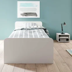 Bett Barko 90x200 mit 3 Schubladen - weiß