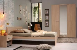 Bett Ekko 140x190 - Eichendekor