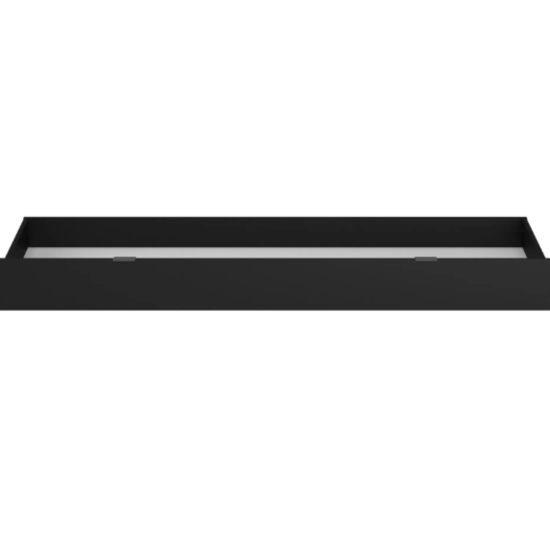 Bettkasten-Set Stamp | 177,3 x 50,7 x 18,1 cm | Schwarz