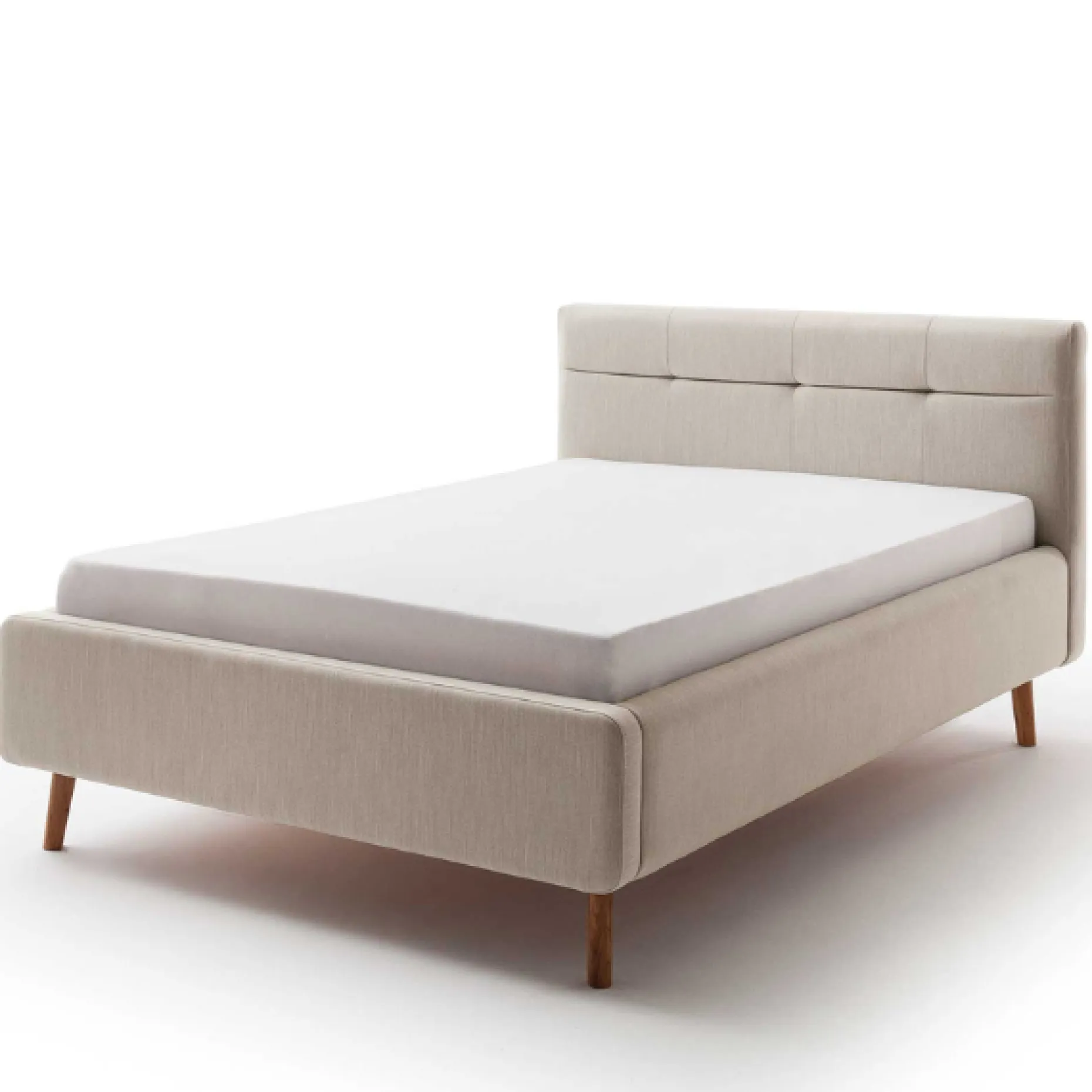 Bett Laika 140x200cm mit Stauraum - beige