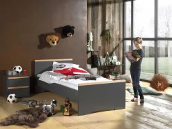 Bett London 90x200 - anthrazit