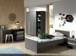 Bett London 90x200 - anthrazit