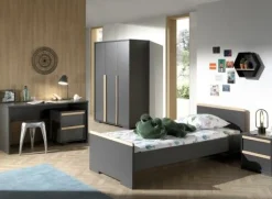 Bett London 90x200 - anthrazit