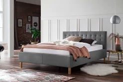 Bett Marilou 140x200 - grau