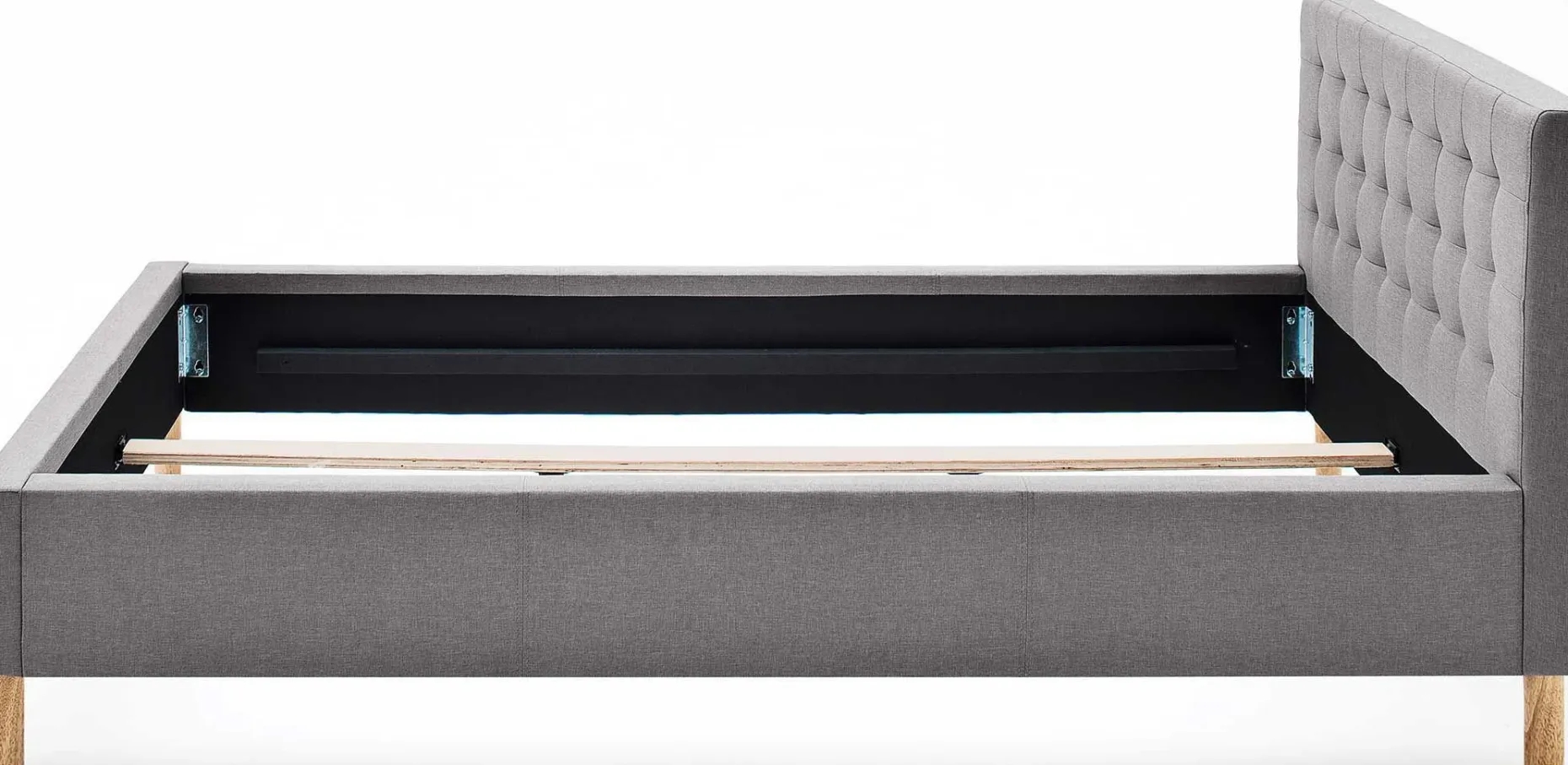 Bett Marilou 140x200 - grau
