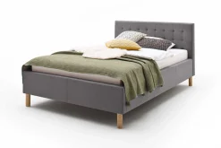 Bett Marilou 120x200 - grau