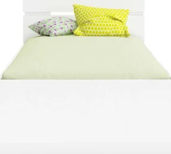 Bett Micheline mit Stauraum 90 x 200 cm-matt weiß