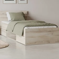 Bett Micheline 90 x 200 cm-Kronberger Eiche