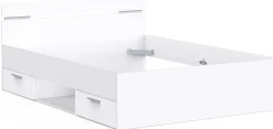 Bett Micheline 140 x 190 cm-matt weiß