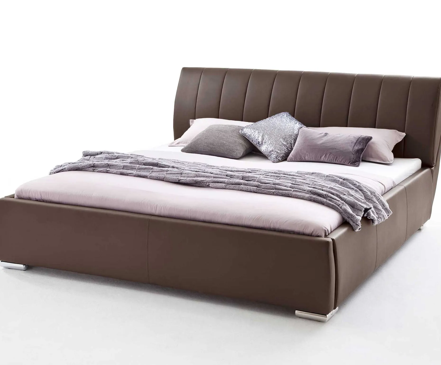 Bett mit Stauraum Davos 180x200 - braun