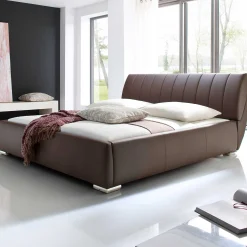 Bett mit Stauraum Davos 180x200 - braun