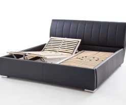 Bett mit Stauraum Davos 200x200 kingsize - schwarz