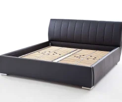 Bett mit Stauraum Davos 200x200 kingsize - schwarz