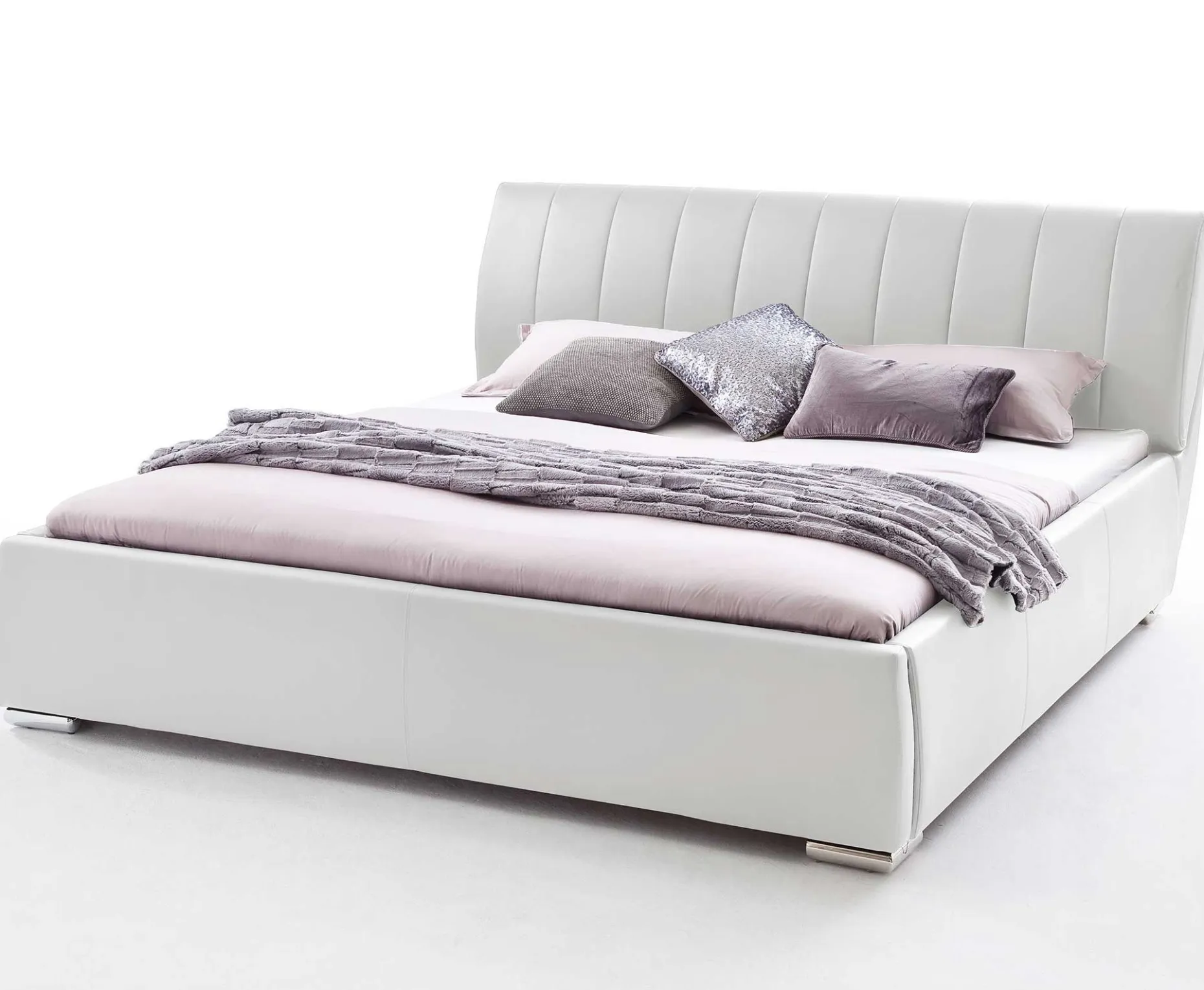 Bett mit Stauraum Davos 180x200 - weiß
