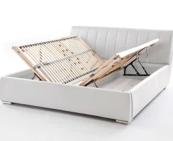Bett mit Stauraum Davos 180x200 - weiß