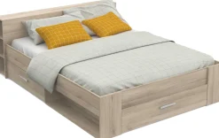 Bett Polly 160 x 200 cm-Kronberger Eiche
