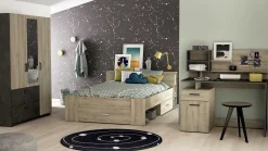 CBA Bett Polly 160 x 200 cm-Kronberger Eiche