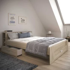 CBA Bett Polly 160 x 200 cm-Kronberger Eiche