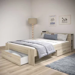 CBA Bett Polly 160 x 200 cm-Kronberger Eiche