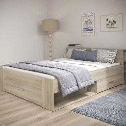 CBA Bett Polly 160 x 200 cm-Kronberger Eiche