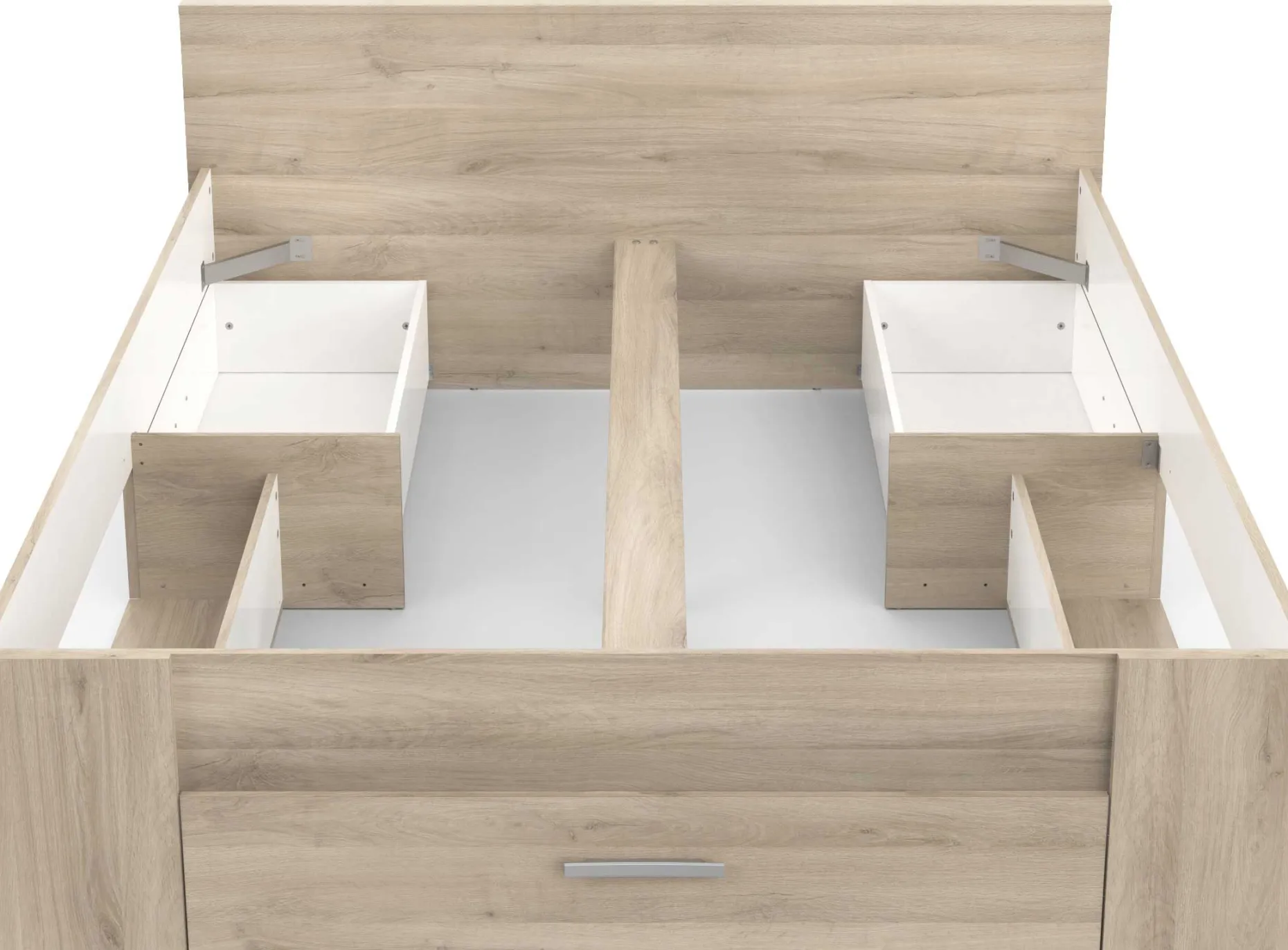 CBA Bett Polly 160 x 200 cm-Kronberger Eiche