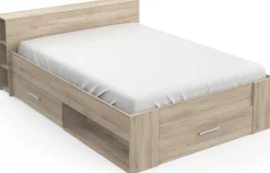Bett Polly 140 x 200 cm-Kronberger Eiche