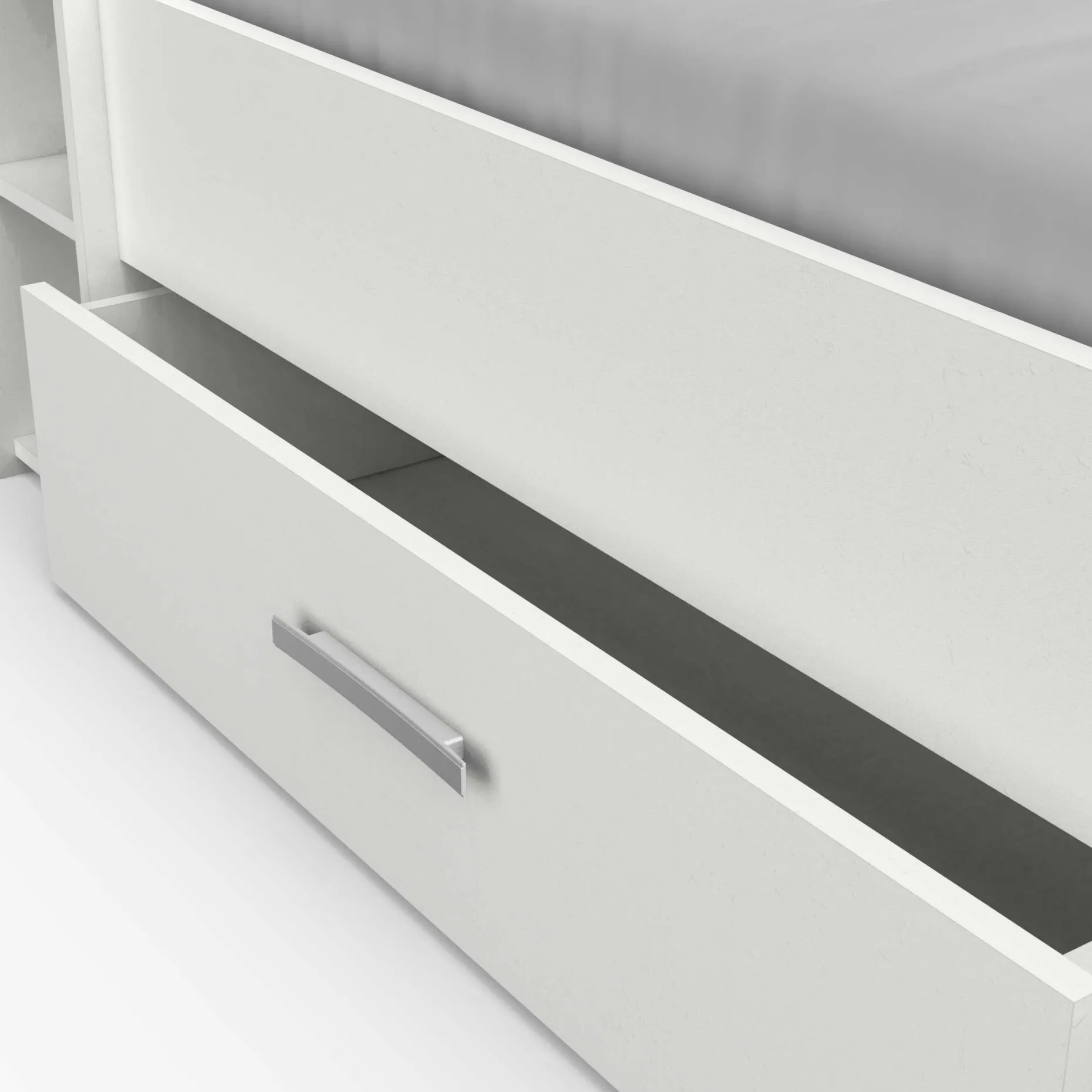 Bett Polly 160 x 200 cm-matt weiß