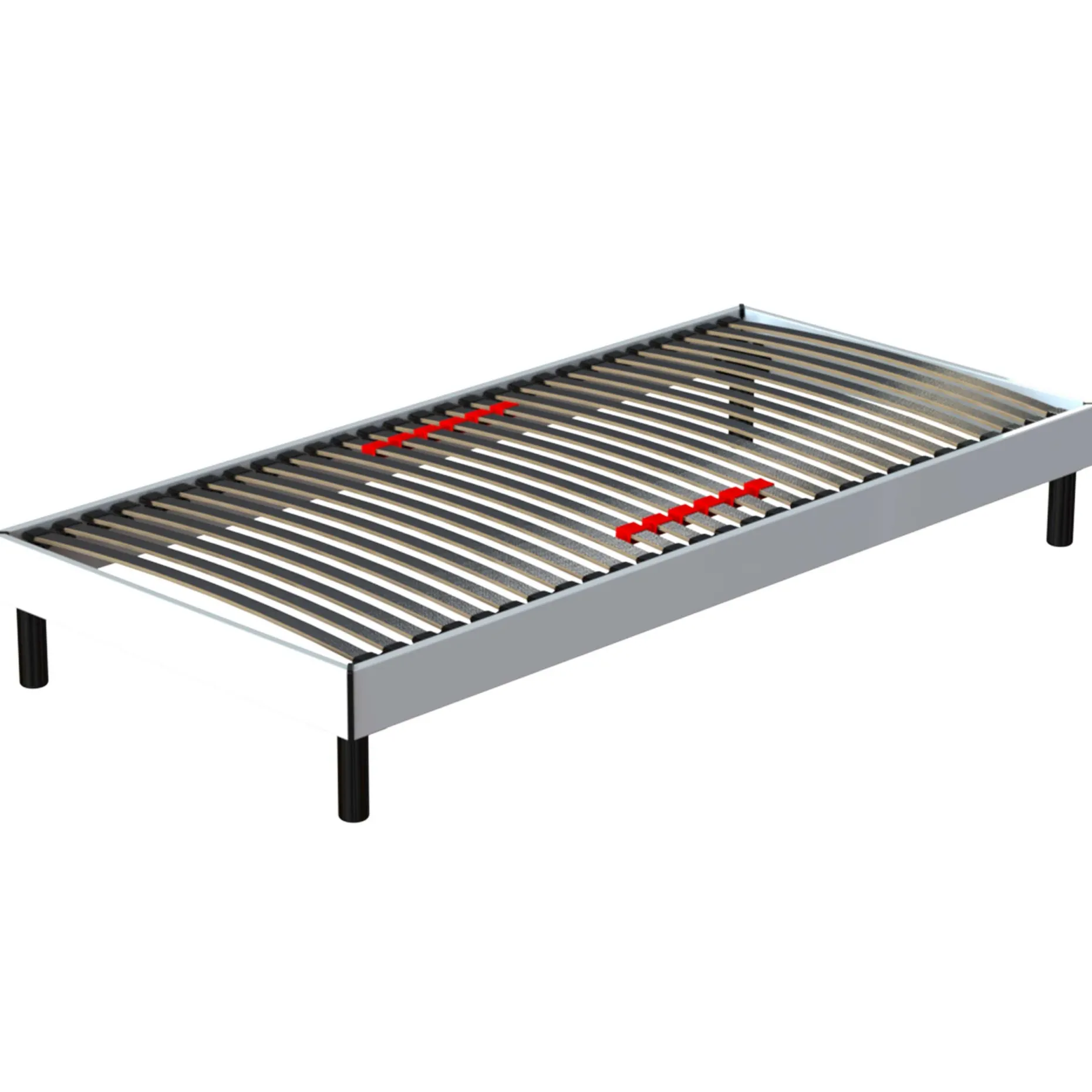 Bettrahmen Senne 28 Latten 90x200 - weiß