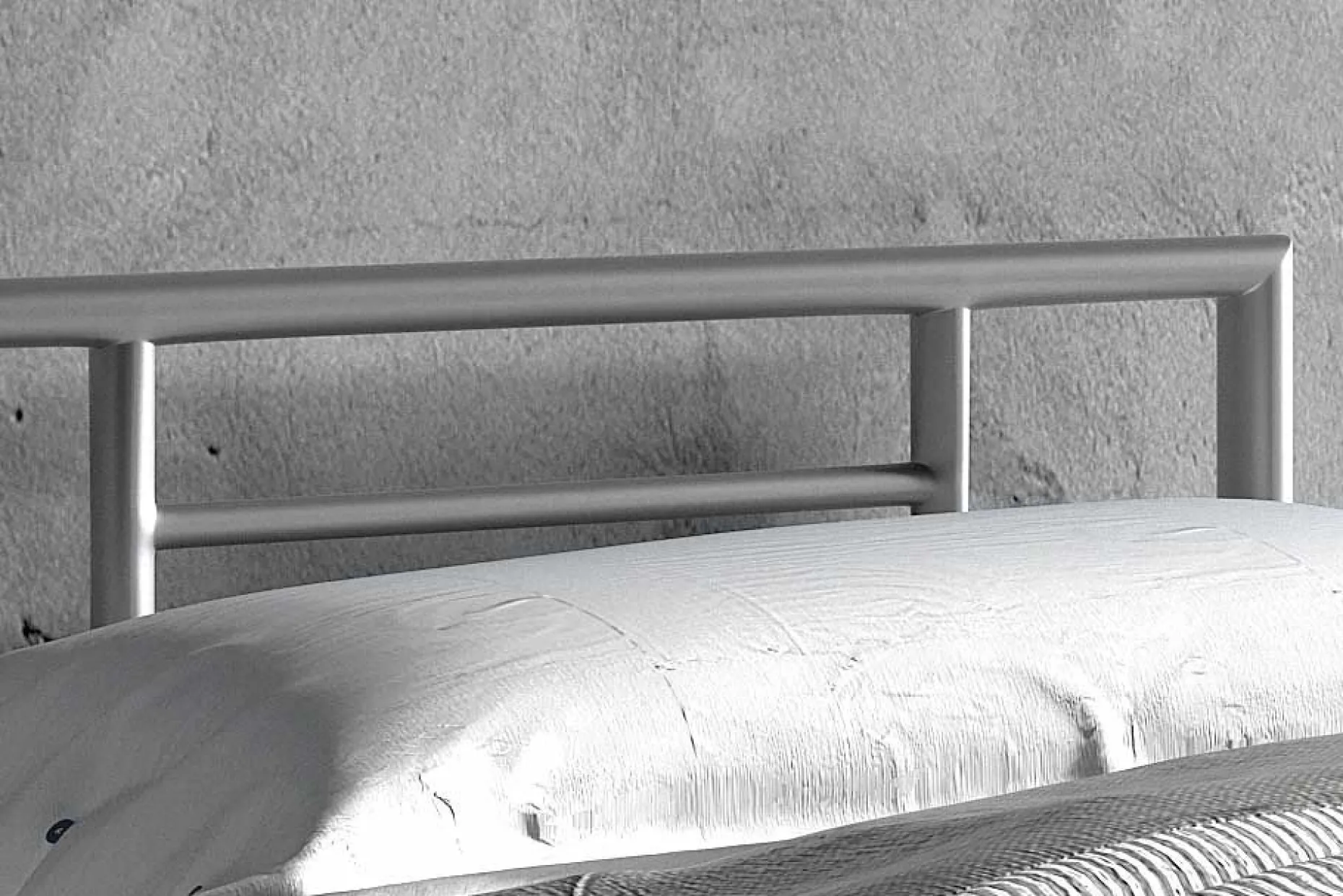 Bett Sandro 90 x 200 cm - grau
