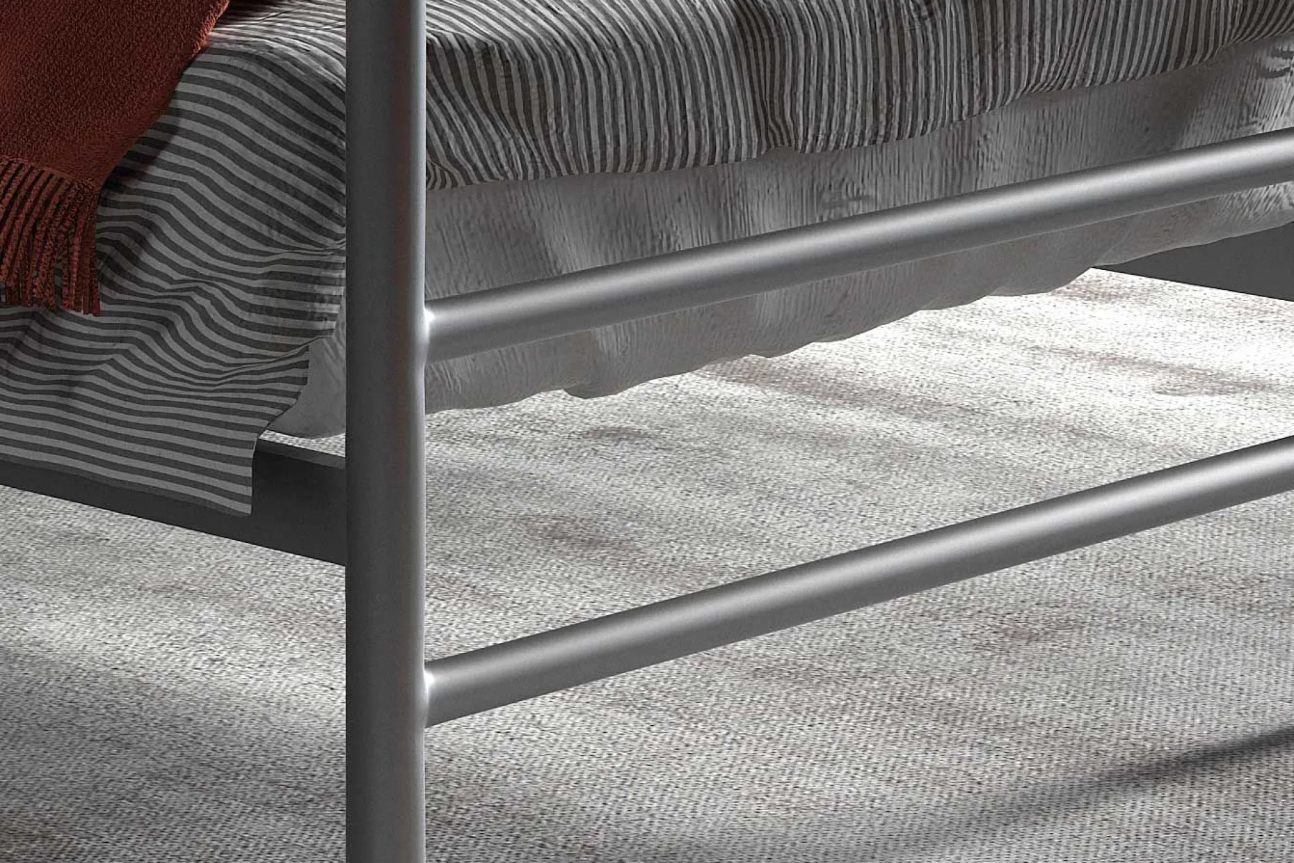 Bett Sandro 90 x 200 cm - grau