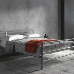 Bett Sandro 140x200 - grau