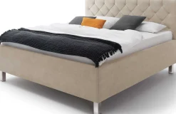 Meise Bett San Marino 160x200cm mit Stauraum Kunstleder - /chrom
