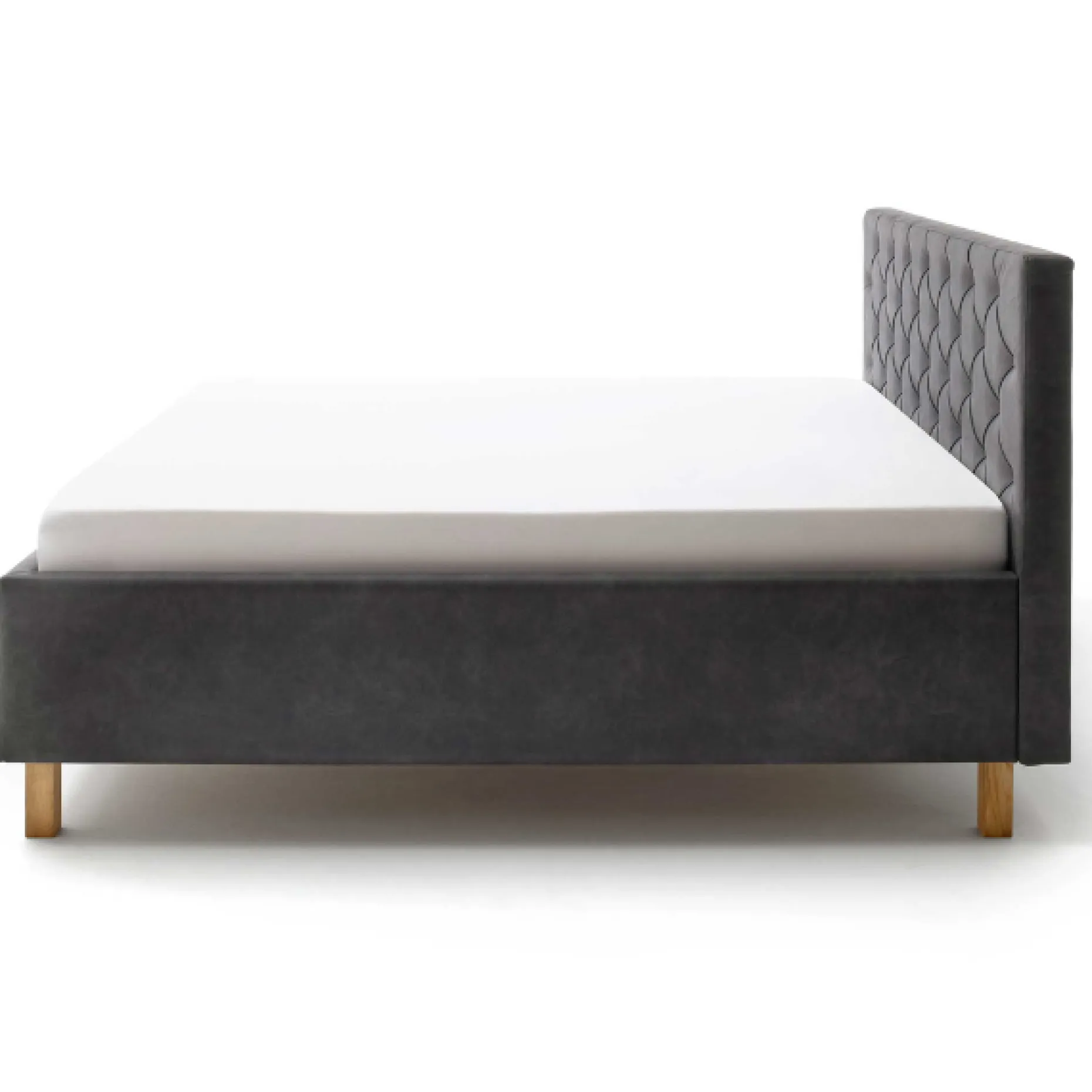 Meise Bett San Marino 180x200cm mit Stauraum Kunstleder - /eik