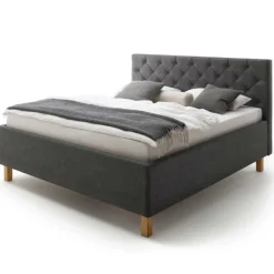 Meise Bett San Marino 180x200cm mit Stauraum Kunstleder - /eik