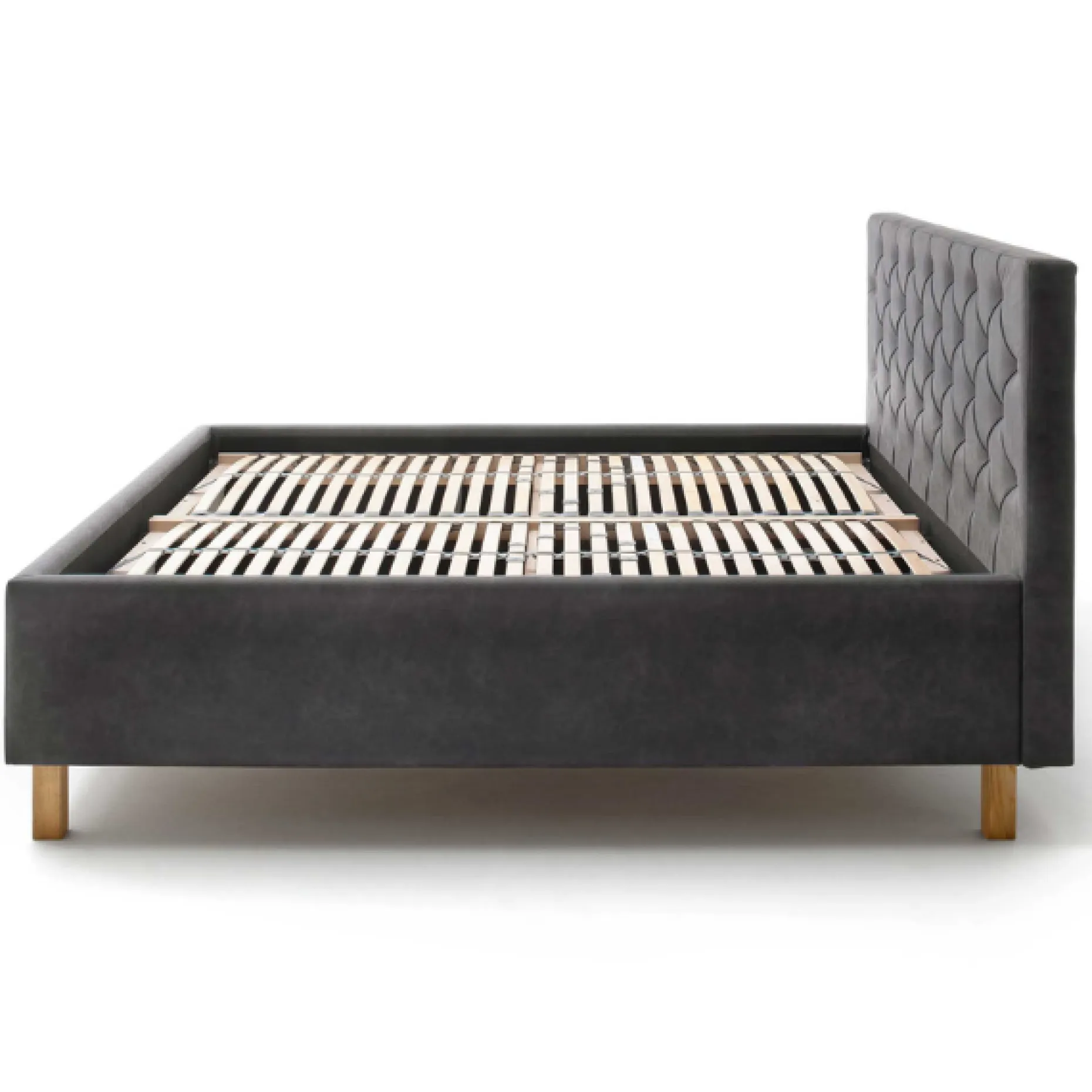 Meise Bett San Marino 180x200cm mit Stauraum Kunstleder - /eik