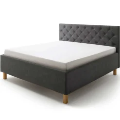 Meise Bett San Marino 180x200cm mit Stauraum Kunstleder - /eik